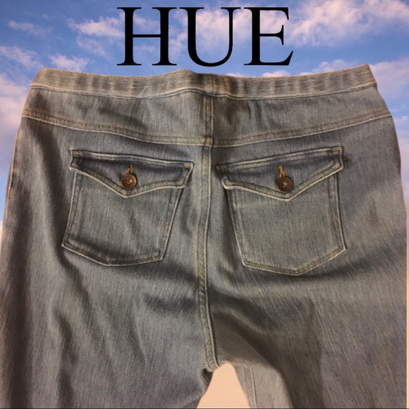 3/$15- ✨HUE CAPRI LEGGINGS STRETCHY JEAN✨ADD-ON ITEM $50➕ - Picture 4 of 13